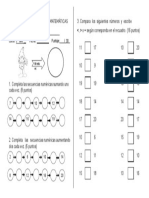 Control Matemática. Secuencia Numérica y Signos