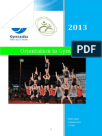 Orientation To Gymnastics