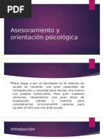 Asesoramiento y Orientación Psicológica 