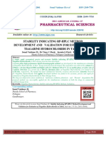 Stability Indicating RP-HPLC Method Development and Validation For Estimation of Tiagabine Hydrochloride in Tablet