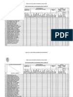 Ficha de Cotejo para Actitud Ante El Area - Cuarto