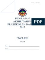 Penilaian Akhir Tahun Prasekolah Baiduri 2017: 1 Hour