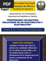 Propiedades Coligativas de Soluciones de Electrolitos y No Electrolitos