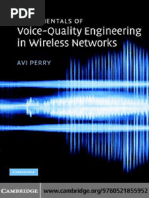 DR Avi Perry-Fundamentals of Voice-Quality Engineering in Wireless Networks-Cambridge University Press (2007)