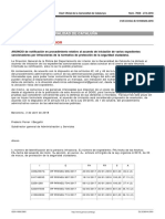 Llista de Persones A Qui Se Sancionarà Per Delictes Contra La Seguretat Ciutadana