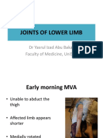 Joints of Lower Limb 2017