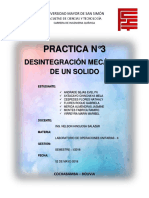 Informe N°3 Desintegracion Mecanica de Un Solido