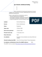 Demonstrate Knowledge of Electric Switchboard Testing: Level 4 Credits 3 Purpose