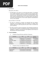 Executive Summary: Municipality of Sta. Monica