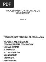 Procedimiento y Técnicas de Conciliación