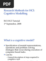 Cognitive Models