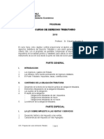 Programa Derecho Tributario PDF