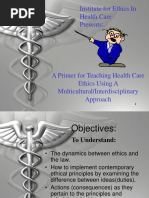 Institute For Ethics in Health Care Presents