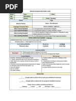 English Lesson Plan Year 2 Cefr