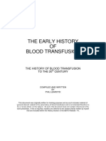 The Early History of Blood Transfusion - MR Phil Learoyd