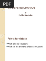 Lecture # 6. Social Structure: by Prof. Dr. Najeebullah