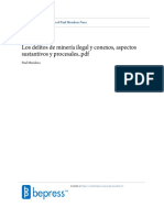 Los Delitos de Minería Ilegal y Conexos, Aspectos Sustantivos y Procesales. - Stamped