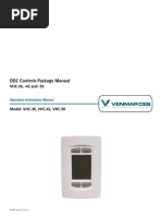 DDC Controls Package Manual: VHC-36, - 42 and - 50