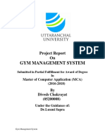 Gym Management System: Project Report On