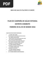 Plan Campana Integral de Salud Chimbote