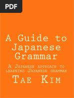 Tae Kim - Japanese Grammar Guide