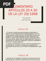 Comentario Artículos 25 A 30 de La Ley