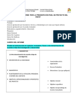 Estructura Del Informe Final de Proyecto Del PNFCP