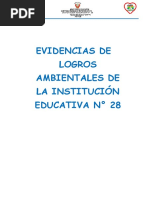 Evidencias de Logros Ambientales de La Institución Educativa N