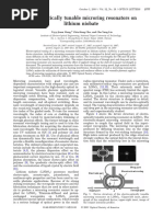 Electro-Optically Tunable Microring Resonators On Lithium Niobate