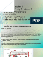 Diapositiva de Motor Sistema de Lubricacion