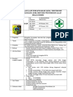 SOP Pemeriksaan Laju Endap Darah (LED) Erytrosit Sedimentasi Rate (Esr) Metode Westergen Alat Dragonmed