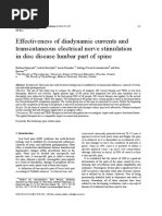 Effectiveness of Diadynamic Currents