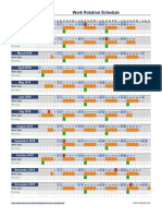 2018 Work Rotation Schedule: January 2018