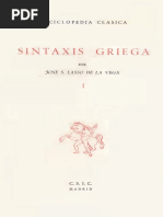 Lasso de La Vega Jose S - Sintaxis Griega I PDF