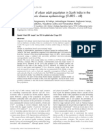 Dietary Profile of Urban Adult Population in South India in The Context of Chronic Disease Epidemiology