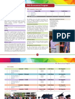 PHD (Economics) Program Courses Credit Hours Course Title