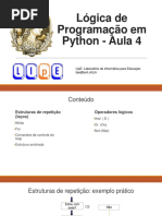 Aula 04 - Lógica de Programação em Python