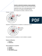 A) Perforación de Exploración, Colección de Muestras y Logueo Geológico