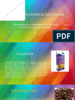 Determinacion de Paracetamol y Cafeina Por Espectofotometria