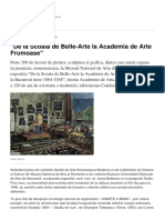 De La Scoala de Belle-Arte La Academia de Arte Frumoase