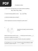 The Equilibrium Condition Assignment-18