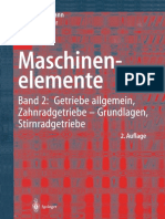 Maschinenelemente Band 2 Getriebe Allgemein Zahnradgetriebe Grundlagen Stirnradgetriebe