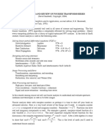 Applications and Review of Fourier Transform/Series: Solving Linear Partial Differential Equations (PDE's)