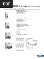 (DZ47-63 New Type) Mini Circuit Breaker: Construction and Feature