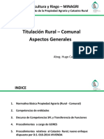 Titulacion Rural, Aspectos Generales