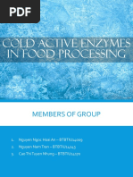 Cold Active Enzymes in Food Processing - Updated