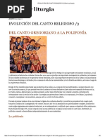 Evolución Del Canto Religioso - 3 - Música y Liturgia