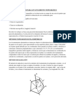 Métodos para Levantamiento Topográfico, Los BM de Satipo y Consideraciones para La Certificación de Puntos