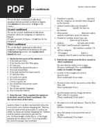 First, Second and Third Conditionals