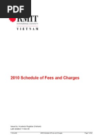 2010 Schedule of Fees and Charges